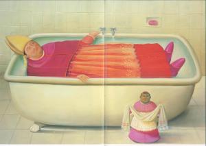 Il bagno del Vaticano 2006, olio su tela