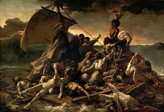 La zattera della medusa, 1819 - olio su tela, Parigi, Muséè du Louvre