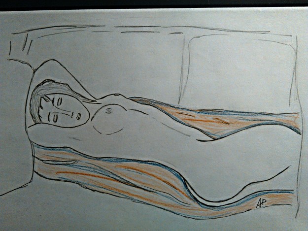 Nudo femminile - grafite su carta