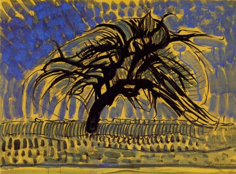 L'albero blu - Mondrian