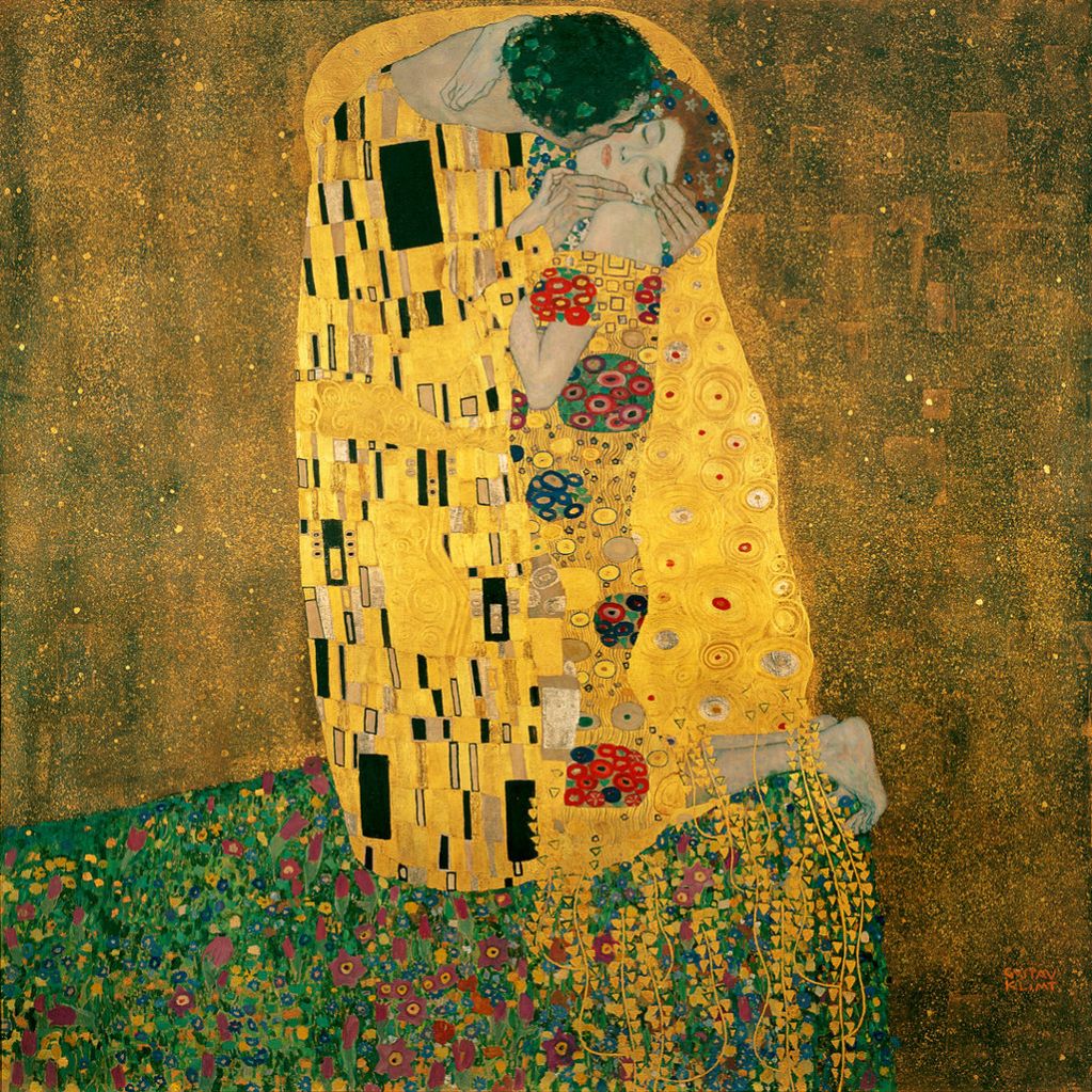 Gustav Klimt - Il bacio -