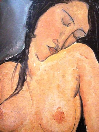 Nudo seduto 1916 Nudo seduto, particolare, Modigliani Olio su tela 92 X 60 - Londra, Courtauld Institute