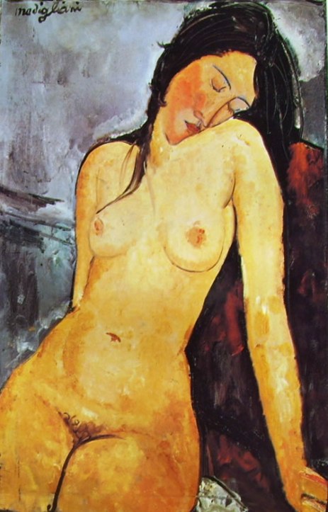 Nudo seduto 1916 Nudo seduto Olio su tela 92 X 60 - Modigliani Amedeo