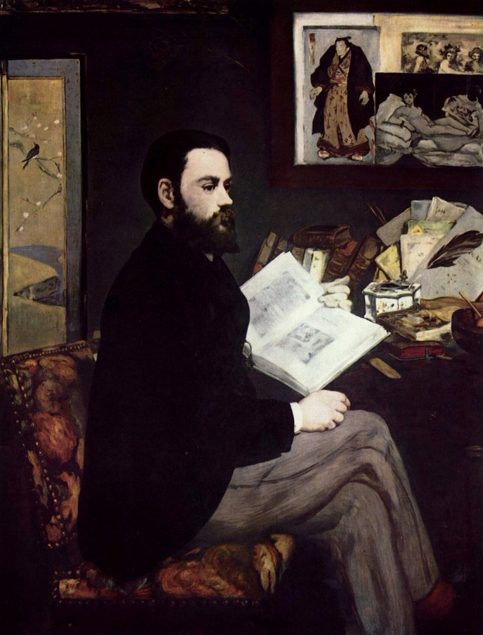Ritratto di Émile-Zola di Édouard Manet, 1868