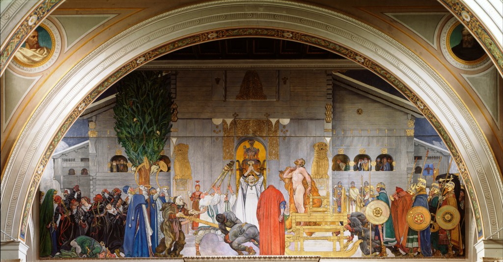 Carl Larsson Midvinterblot (Midwinter's Sacrifice) - 1915