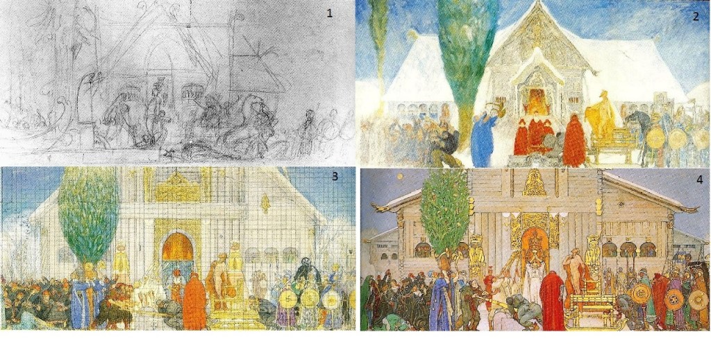 Midvinterblot - il procedimento per fasi adottato dall'artista