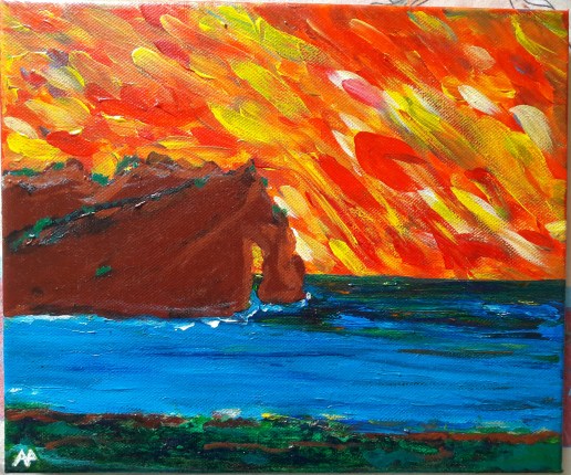 Fuoco - acrilico su tela