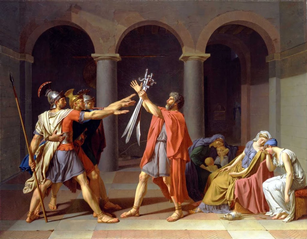 Jacques-Louis David - Il Giuramento degli Orazi, 1784